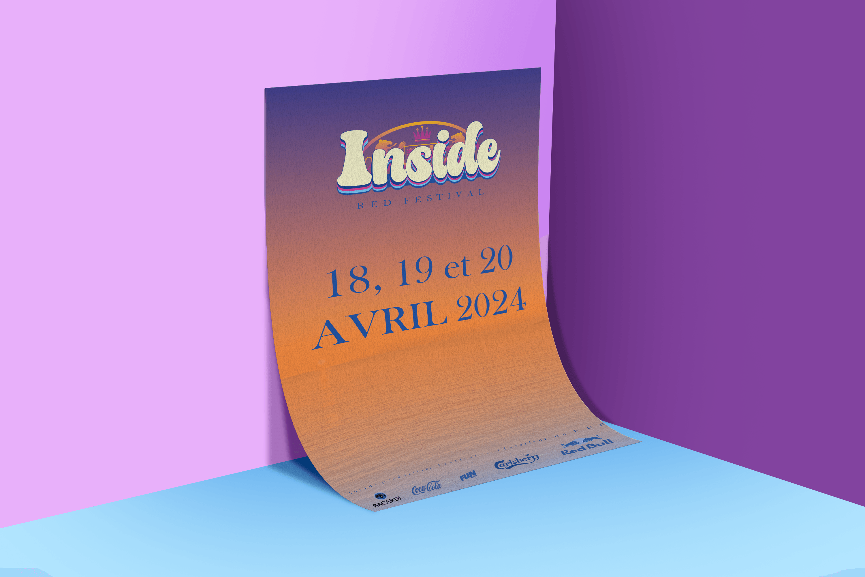 Affiche pour l'inside red festival